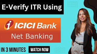 ITR EVerify using ICICI net banking  Income Tax Everify using ICICI net banking [upl. by Natanhoj]