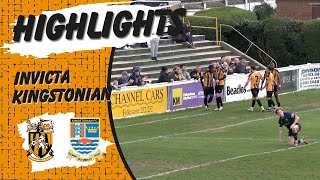 Highlights  Folkestone Invicta 32 Kingstonian  Isthmian Premier Division [upl. by Bibby]