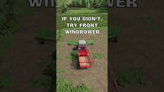 Front windrower is nice try it fs22 farmingsimulator22 farm farming farmer tips shorts [upl. by Rind]