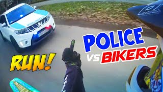 Police VS Bikers Cops Chases Motorcycle  Best Compilation 2024 [upl. by Reivaxe]