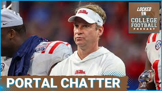 TRANSFER PORTAL NEWS Ole Miss losing TWO startingcaliber players l College Football Podcast [upl. by Klara448]