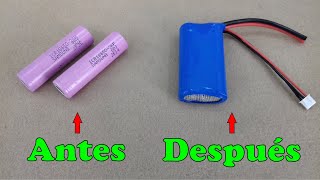 Como Hacer Un Pack De Batería 2S De 2200 mAh Y 74 Volts [upl. by Mcgruter333]