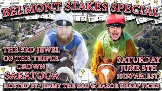 Belmont Live Bet Stream  Saratoga  Churchill  Gulfstream  Woodbine  Santa Anita  Sat June 8th [upl. by Akiemat]