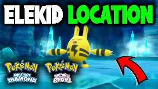 WHERE TO FIND ELEKID ON POKEMON BRILLIANT DIAMOND [upl. by Mendel]