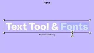 Figma Tutorial Text Tool and Fonts [upl. by Pascha]