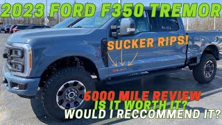 2023 Ford F350 Superduty Tremor 67l High output diesel 6000 mile review top 5 things I like [upl. by Christine]