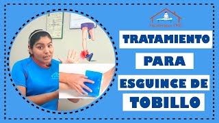 Tratamiento de tobillo inflamado por un esguince de tobillo👣 grado 12 o 3😖 [upl. by Akeihsat]