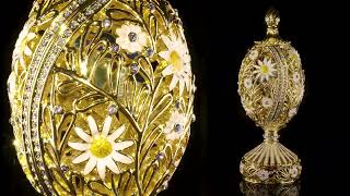 White Faberge Egg with Butterfly Inside by Keren Kopal [upl. by Yrokcaz]