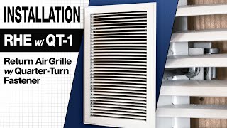 RHE Return Air Grille Installation [upl. by Adiv]