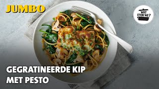 Wat eten we Gegratineerde kip met pesto [upl. by Leveridge]