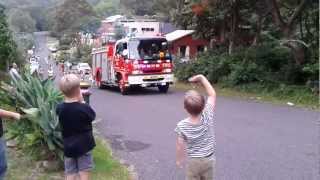 Santa Claus on the Scarborough Fire Truck [upl. by Lonna]