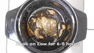 Balsamic Crock Pot Chicken  134 per Serving [upl. by Nosirrag]