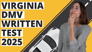 Virginia DMV Written Test 2025 60 Questions with Explained Answers [upl. by Suoirtemed687]