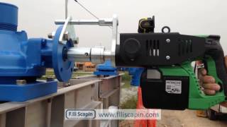 APBN60N Portable Valve Actuator 2014 operating on ISO F14 penstock [upl. by Adleme]