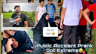 Public Accident Prank Gone Extreme 😰😝  Revenge On Nida 😜  Sufiyan and Nida ❤️ [upl. by Airamasor]