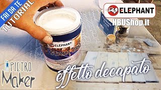 ✔️ Vernice Legno Effetto DECAPATO BIANCO  Come si fa  TUTORIAL [upl. by Der]