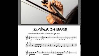 Walk on Mars from Vamoosh Violin Book 1 [upl. by Ayetal]