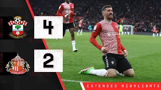 EXTENDED HIGHLIGHTS Southampton 42 Sunderland  Championship [upl. by Araid]