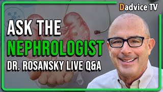 Live QampA Ask Dr Rosansky About Chronic Kidney Disease  Your Kidney Questions Answered [upl. by Odragde]