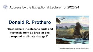 Donald Prothero  How do animals respond to climate change [upl. by Airak]