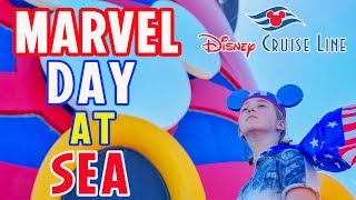 Marvel Day at Sea Disney Cruise [upl. by Marchelle]