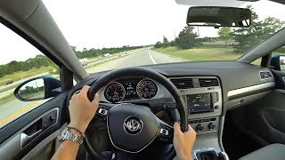 2017 VW Golf SportWagen 18T S 4MOTION  POV Test Drive [upl. by Tedi]