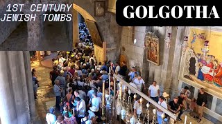 JERUSALEM ISRAEL Visiting the Church of Holy Sepulchre  Golgotha or Calvary  SPECIAL OCCASION [upl. by Haidabo]