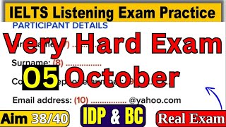 05 OCTOBER 2024 IELTS LISTENING TEST WITH ANSWERS  IELTS LISTENING  IDP amp BC [upl. by Gaye420]