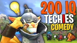 200 IQ Techies Comedy  DotA 2 Funny Moments [upl. by Celine]