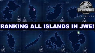 ALL 10 ISLANDS RANKED IN JURASSIC WORLD EVOLUTION [upl. by Georgie247]