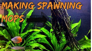 Making a spawning mop for breeding rainbow fish [upl. by Sells598]