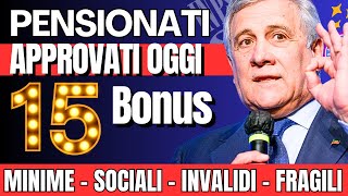 🔴15 NUOVI AIUTI PER PENSIONI DECRETO 2024 INVALIDI CIVILI E OVER 60 70 80❗️C’È TUTTO❗️VERIFICA ORA ✅ [upl. by Anehsak146]