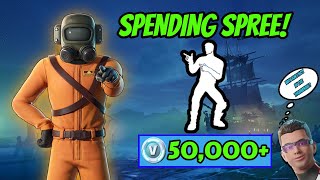 Spending 50000 VBucks in FORTNITE Spending Spree 19 [upl. by Marven]