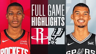 Houston Rockets vs San Antonio Spurs Full Game Highlights  Oct 18  2023 NBA Preseason [upl. by Edak523]