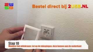 Hoe installeer ik de 2USB WCD  Het USB Stopcontact met ingebouwde oplader [upl. by Rehotsirk]