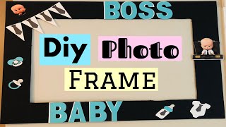 DIY  Photo Booth Frame  Birthday Boss Baby [upl. by Enitsrik]