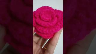 How to Crochet a Rose Flower for Beginners 🌹  Easy StepbyStep Tutorial 🧶✨ crochetflower diy [upl. by Tatianna39]