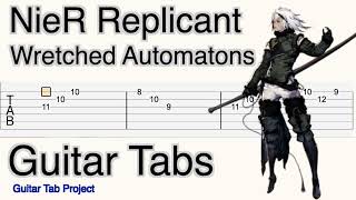 NieR Replicant The Wretched Automatons fingerstyle solo Guitar Tutorial Tabs BGM [upl. by Elke]