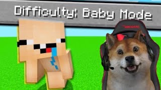 Minecraft SPEED RUN aber ANDERS  Minecraft in BABY MODUS GEWINNEN NEU Video in 4K [upl. by Sivi]