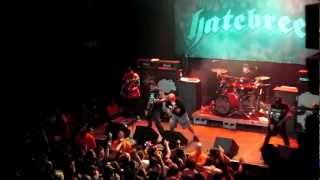 HATEBREED STOP SHOW EARLY SECURITY GUARDS ATTACKED BY CROWD 92112 DENVER CO [upl. by Ott703]