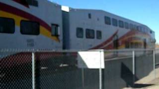 New Mexico Railrunner Express 514 departs Belen NM [upl. by Radec818]