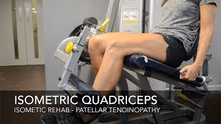 Patellar Tendinopathy Rehab  Isometric Exercises [upl. by Ottie]