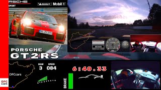 Manthey Racing Porsche 911 GT2RS vs Stock GT2RS Nurburgring Lap [upl. by Prinz756]