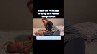 Newborn reflexes Maria Teresa Ferrer Dr in Physical Therapy Palmar grasp  rooting reflex [upl. by Suzann]