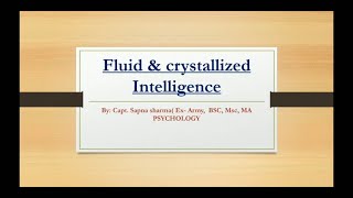 Cognitive Psychology Intelligence Theories [upl. by Asnerek305]