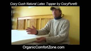 Cozy Cush Natural Latex Mattress Topper [upl. by Esetal]