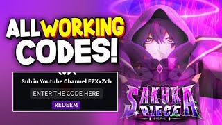 Last Day Cid Blade Rerun SAKURA PIECE ROBLOX CODES 2024  SAKURA PIECE CODES [upl. by Burwell]