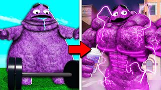 Upgrading GRIMACE To STRONGEST EVER Roblox [upl. by Firman642]