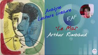 Analyse linéaire  Le Mal Arthur RIMBAUD Cahiers de Douai BAC français Oral EAF  grammaire [upl. by Artinahs6]