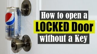 How to Open a Locked Door Without a Key [upl. by Nirehtac]